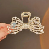 Impression Pack of 12 Pcs Pearl  Flower Style Hair Clutcher Beads Hair Clutcher